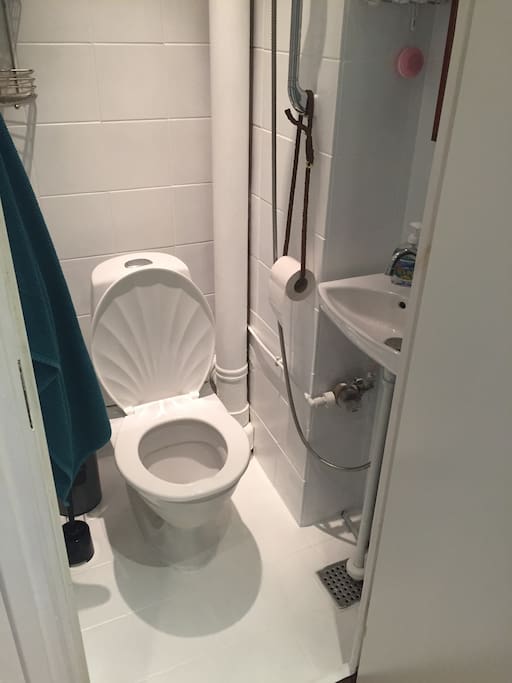 Bathroom. Yep, its not big, but its functional.