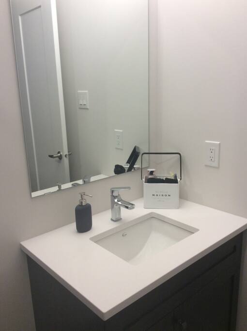 All the essentials are available to you: soap, shampoo, toothpaste, towels, etc.