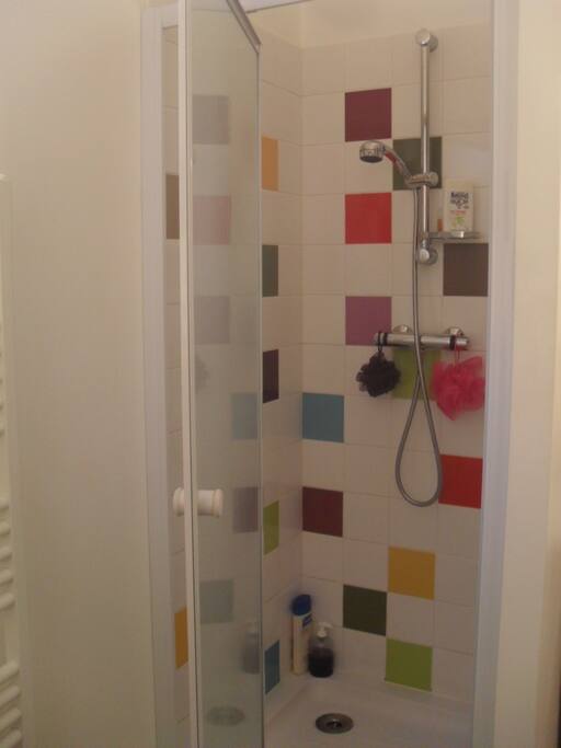 douche colorée