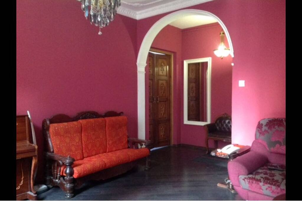 Red Living Room