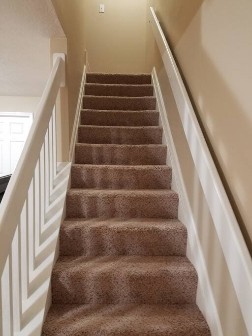 Stairs to middle floor