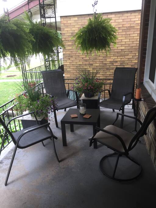 Sit down and relax and have your morning coffee or your breakfast if you choose to
