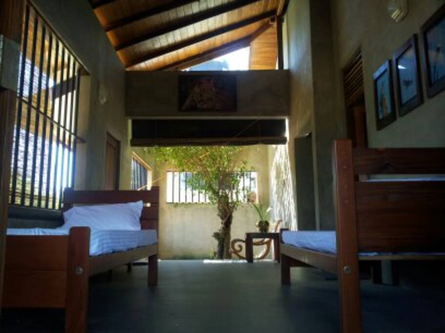 Beds on verandas