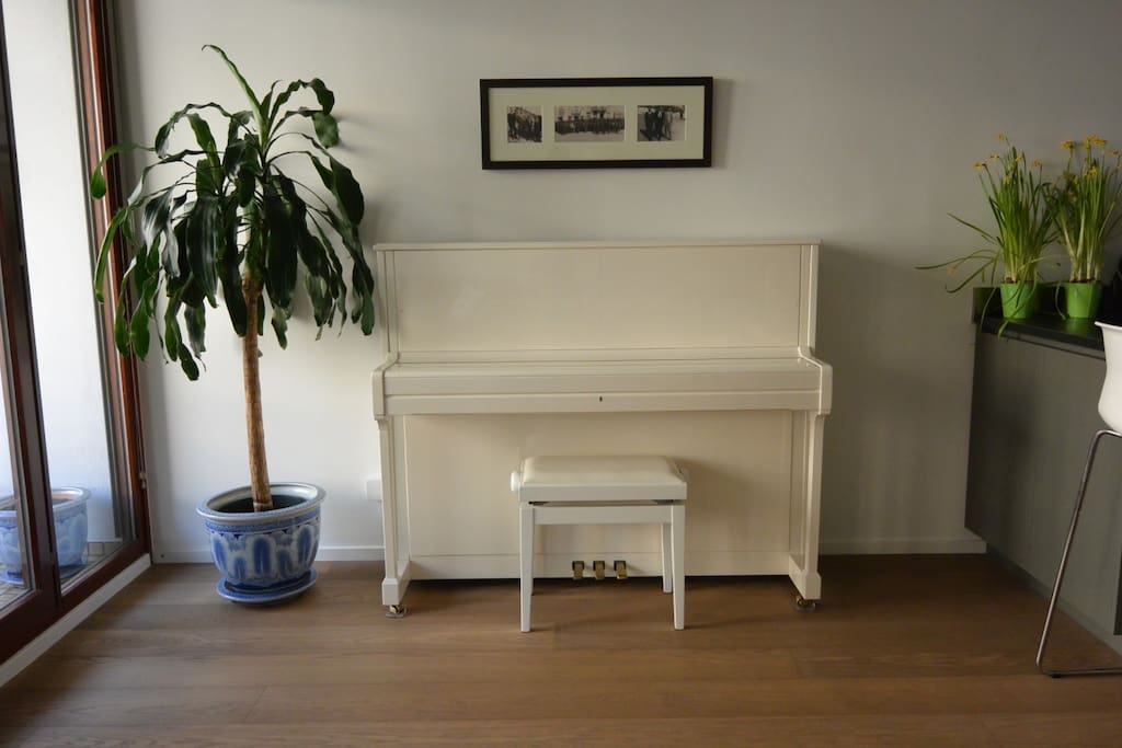 Piano in the living room