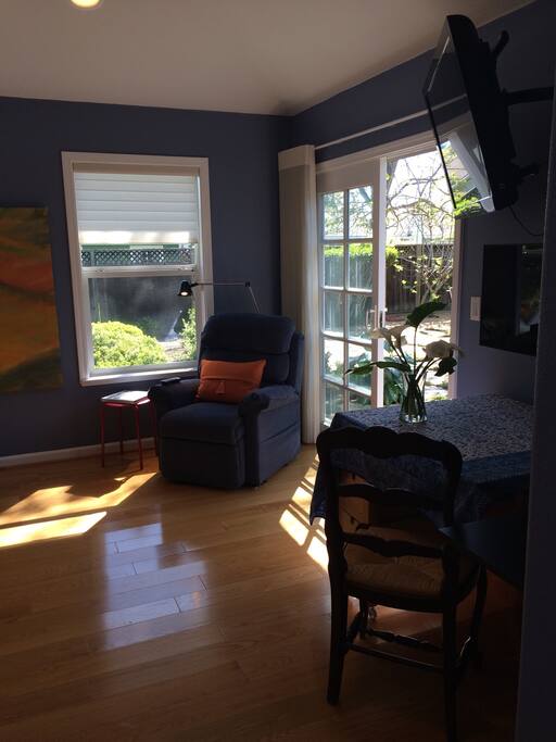 Relax and enjoy the garden or watch TV