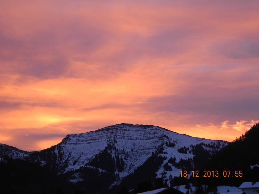 Ausblick vom Balkon