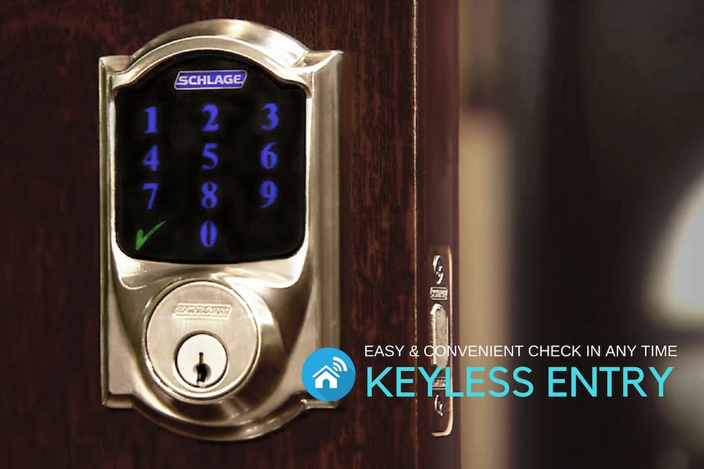 Digital Keyless Entry for Easy -
Any Time Checkin