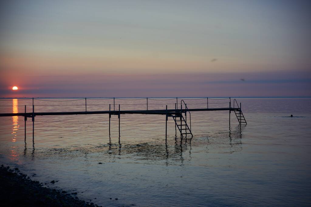 Beautiful sunset by the beach