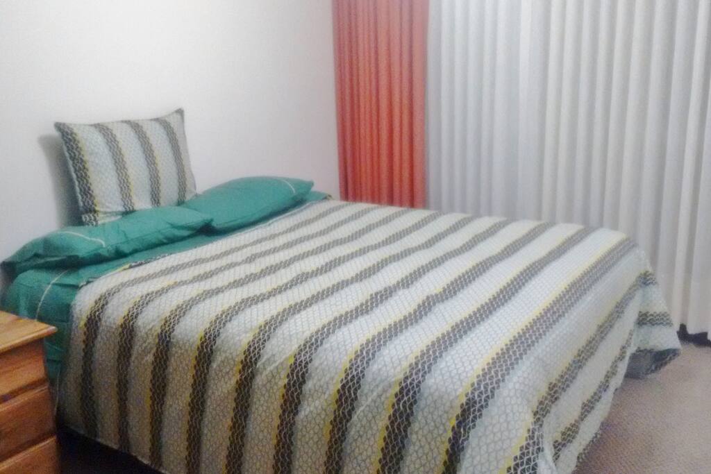 double bed with dresser