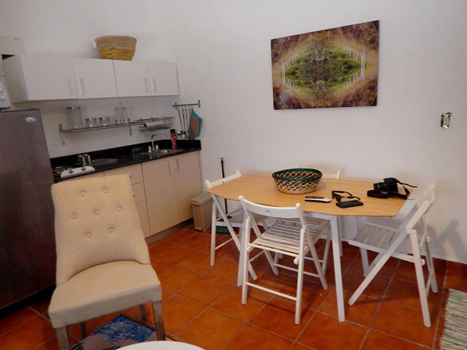 Dining, kitchen, work