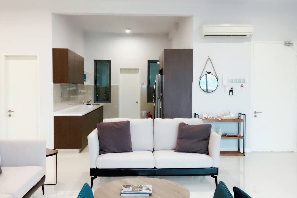 Living Room + Kitchen