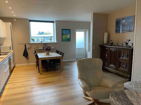 Skøn og moderne lejlighed , tæt på alt.