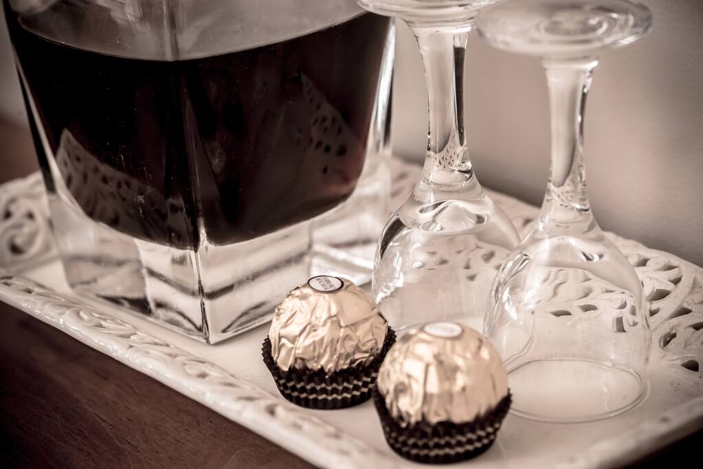 Complimentary on arrival-chocolate and port