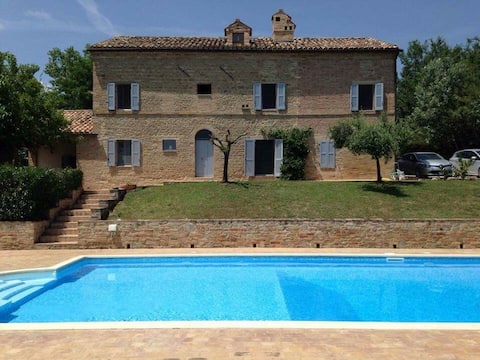 Stunning views & pool at this gorgeous farmhouse