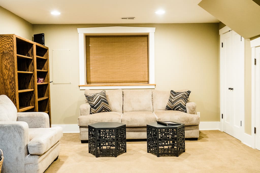 Living room with sleeper sofa