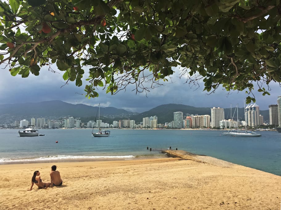 View from the beach