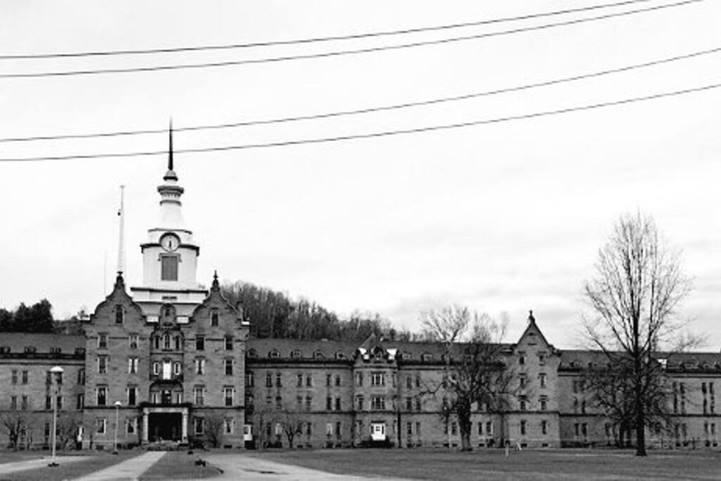 The Trans-Allegheny Lunatic Asylum is the largest hand cut stone building next to the Louvre Museum in Paris.