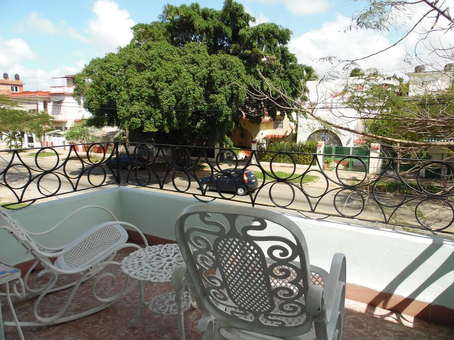 Vista del balcón.