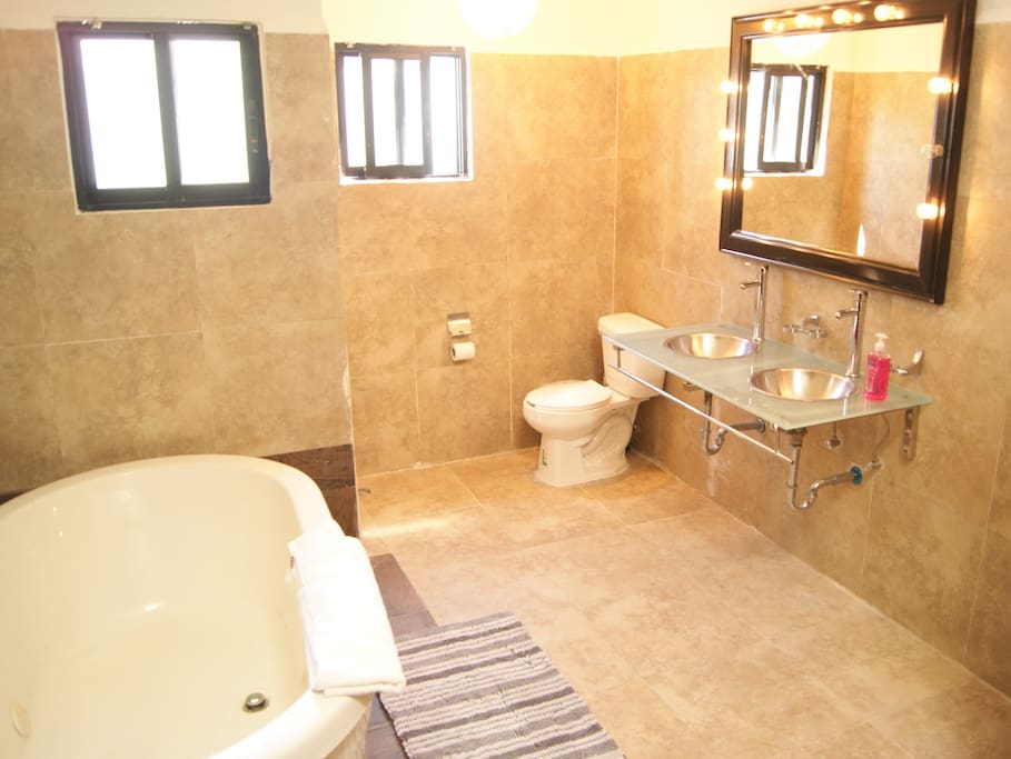 Large Bathroom with Bathtub