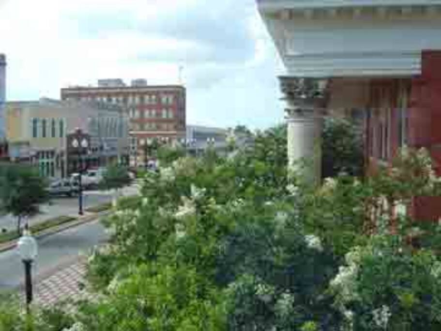 Loft over looks the beautiful Carnegie Library to the North.