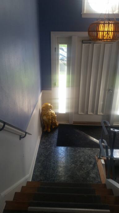 Entry way and friendly greeter.