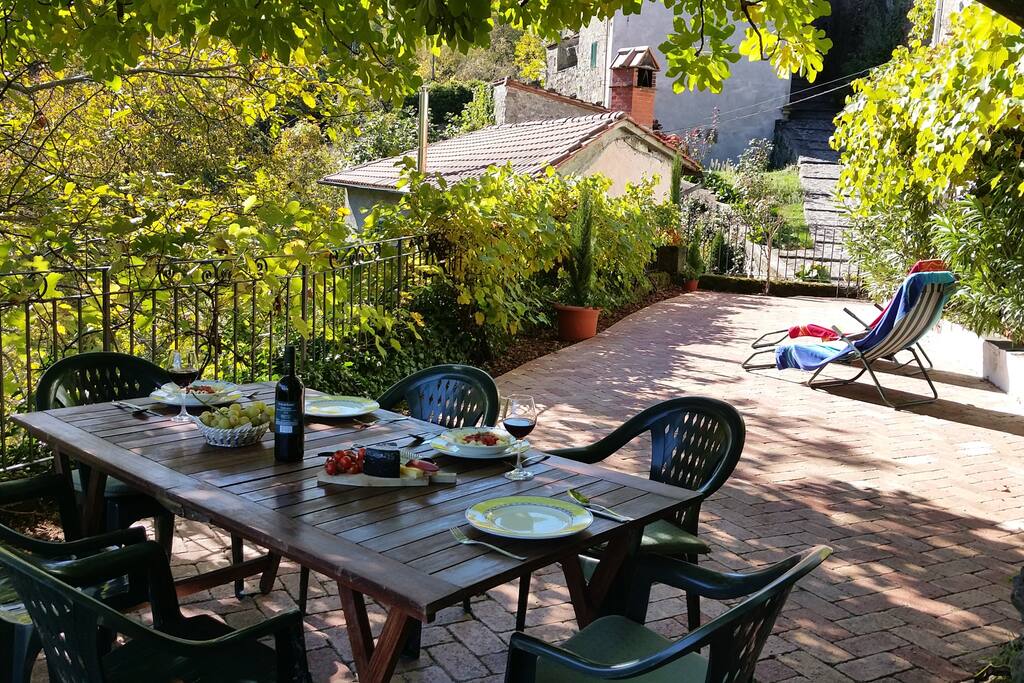 The terrace