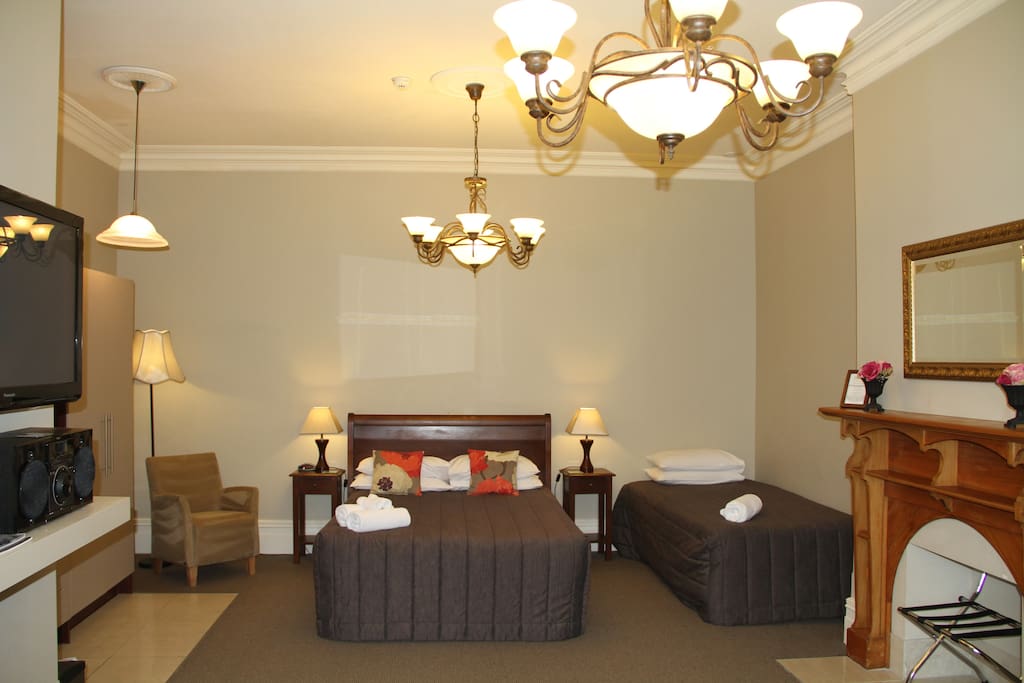 A Family Suite downstairs, sleeps three comfortably