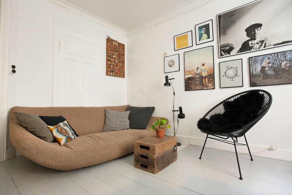 The living room with sofa/bed*. We assure you that this sofa is the best chill out place ever ;)
*For sleeping 1 pers. max height 1.65 cm
