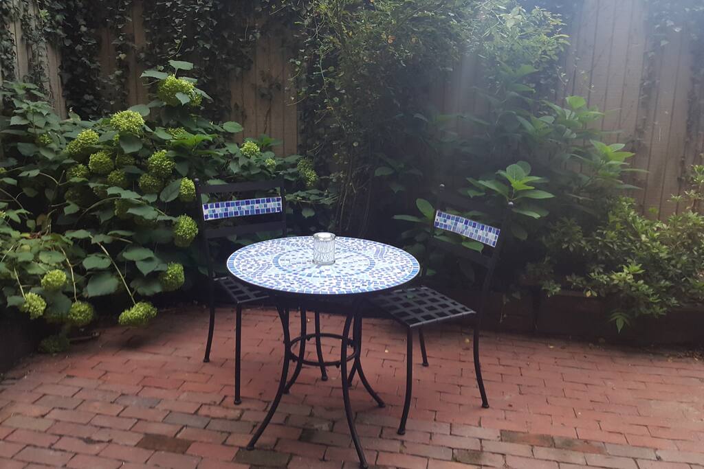 Studio's private garden