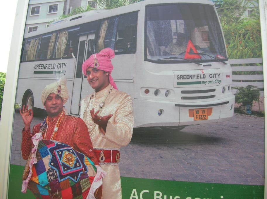 Full Day AC Bus from Property to Tollygunge Metro Station.