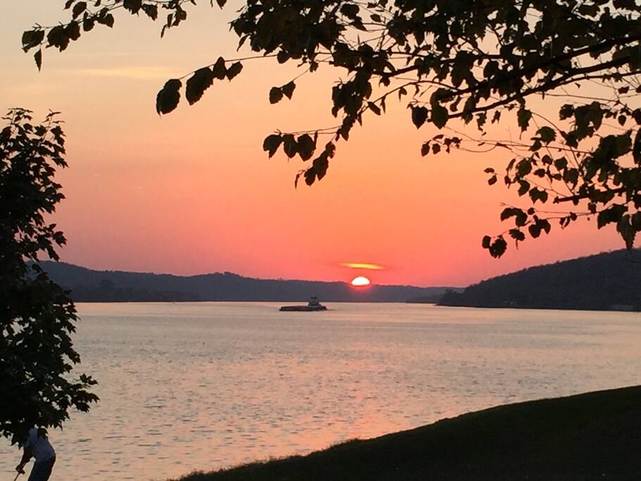 sunset view from the property.