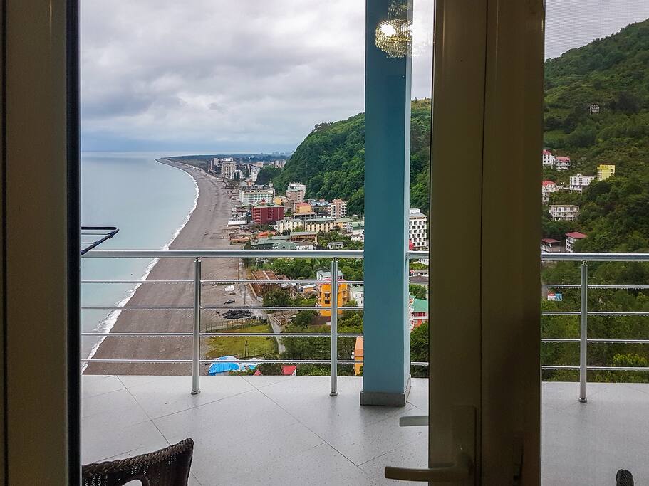 Вид с балкона. | A balcony with a view.