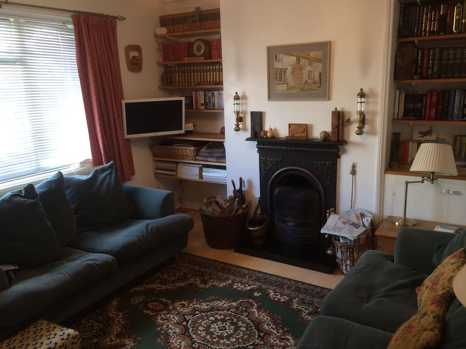 The lounge with open fire