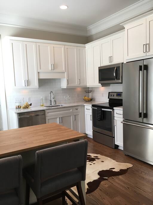 shared kitchen space.