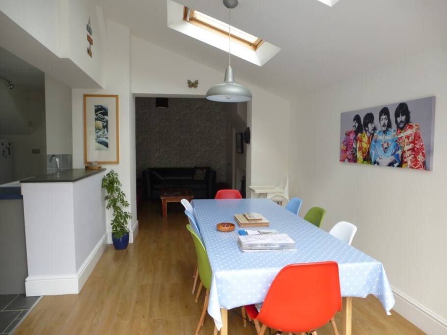 Large open plan dining area