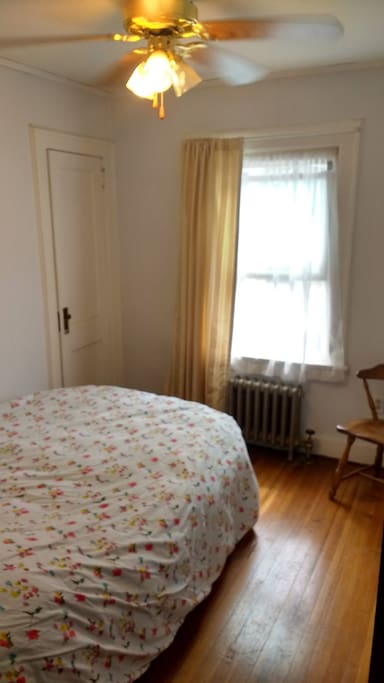 Smaller bedroom with full-size futon.