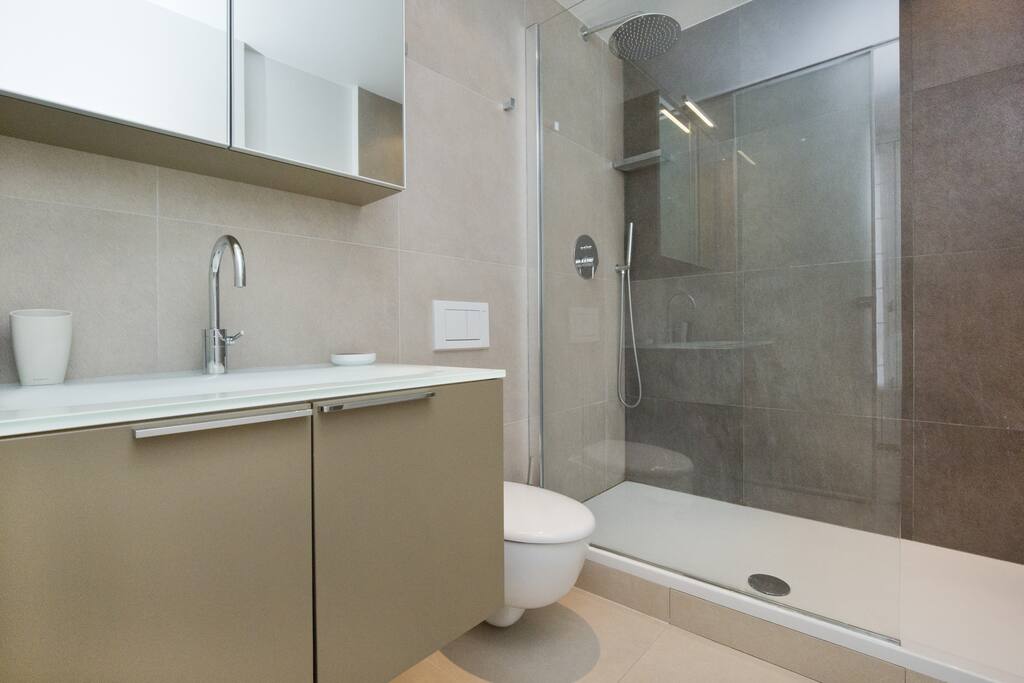 1ère salle de bain attenante à la chambre sur rue