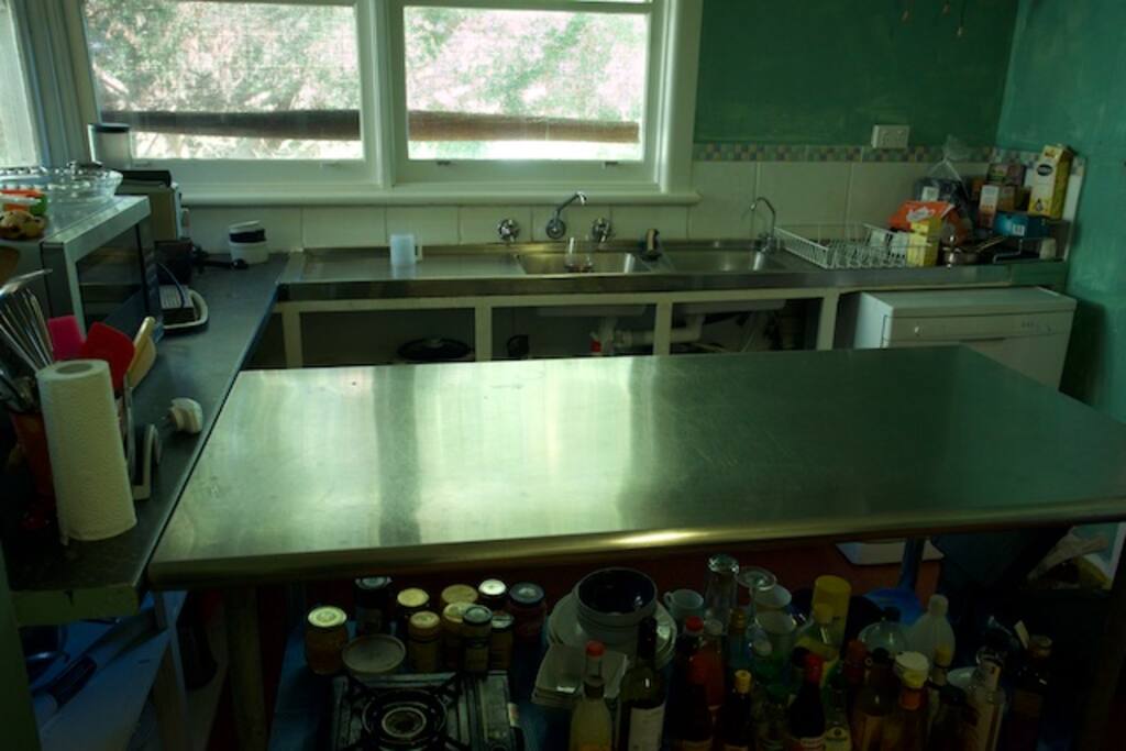 A commercial kitchen