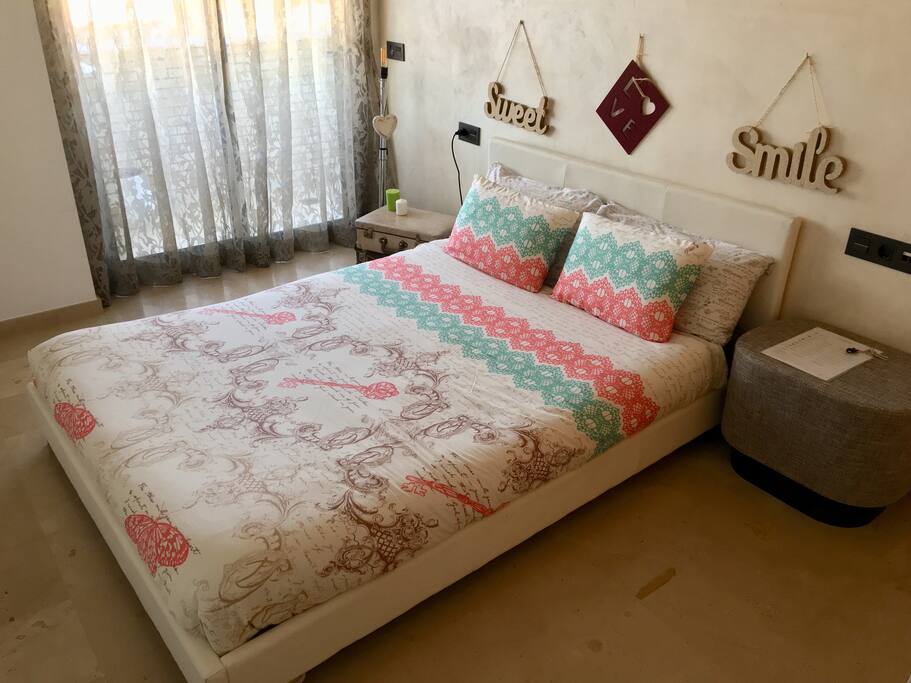 Dormitorio doble con nórdico versión invierno :)