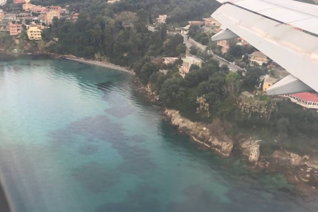 The area from the plane