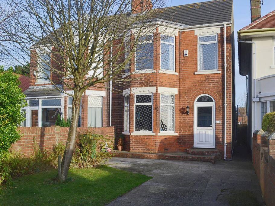 Front of house and drive
