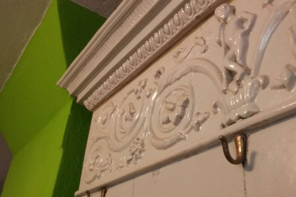 Wood burner Detail in the kitchen