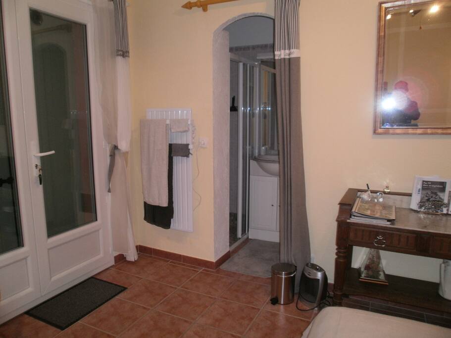 Vue du coin douche