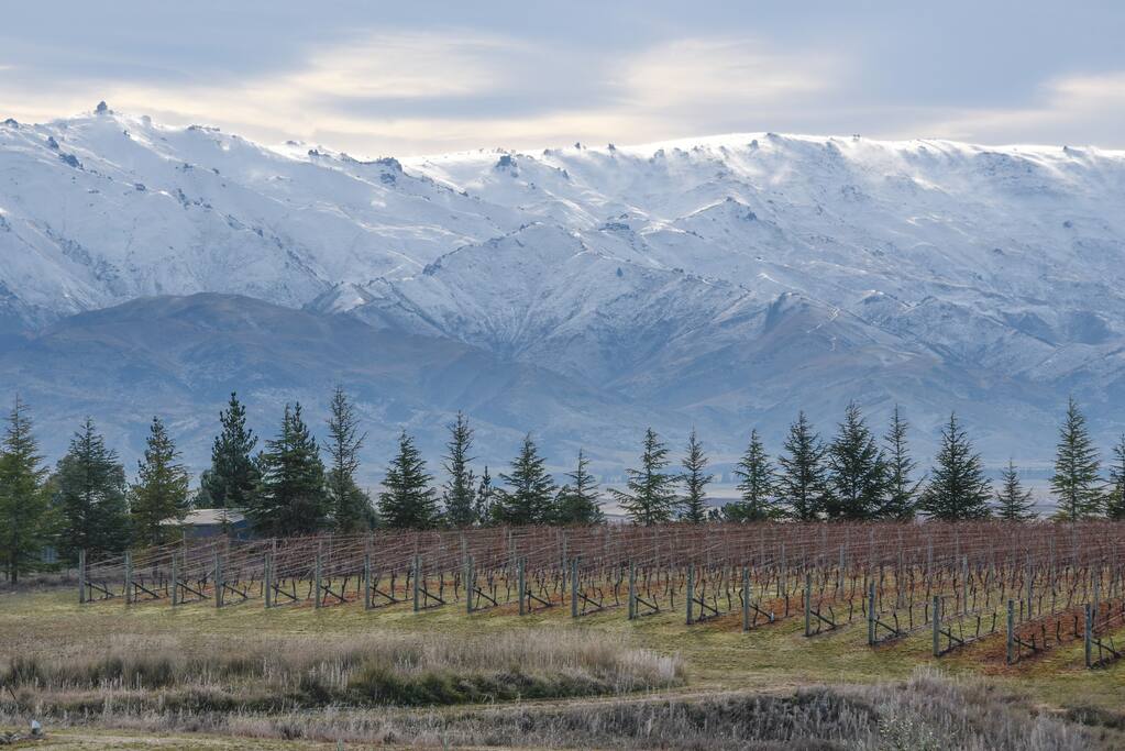 The grey ridges become white ridges in the middle of winter