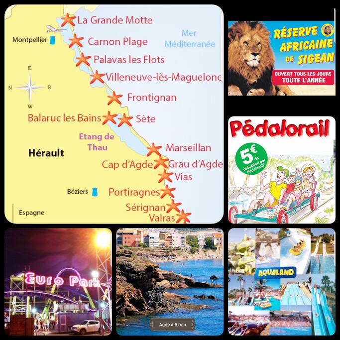 Toutes sortes d'activités et sorties dans les alentours, pour adultes comme pour enfants, entre amis ou en famille.