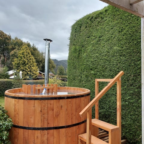 Cabins with optional hot tub