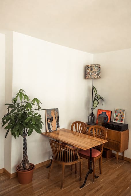 dining space in the living room