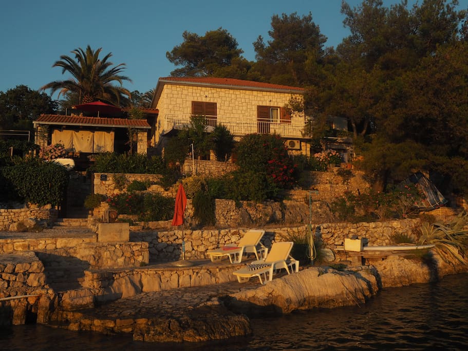 The house and beach