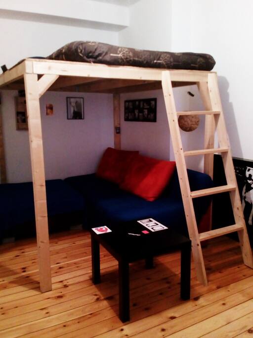 High double bed