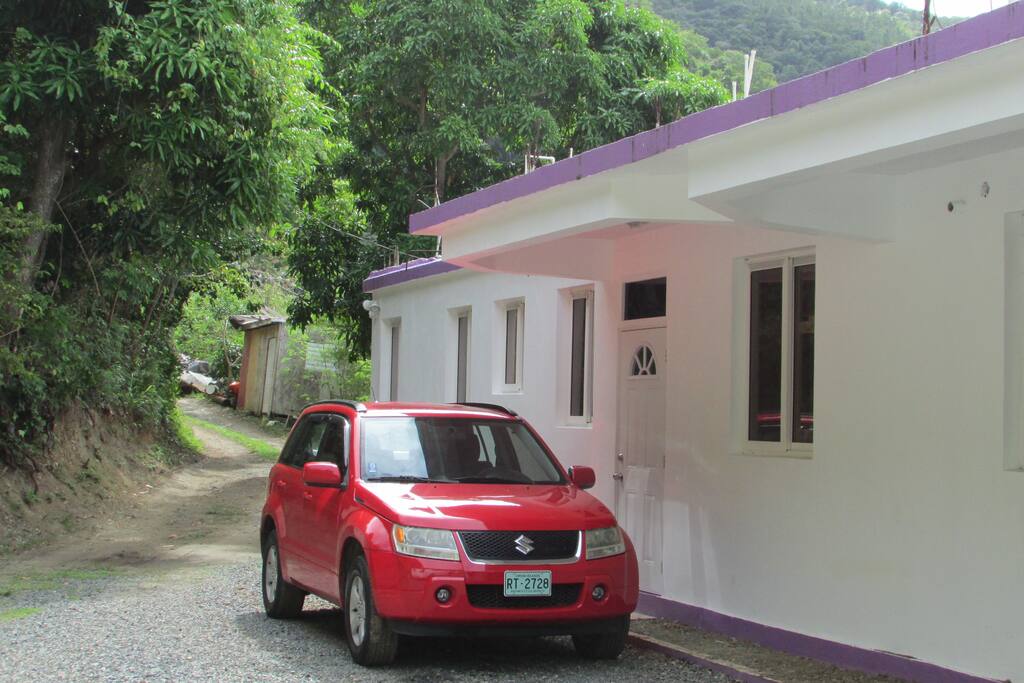 Villa front door and totally free parking